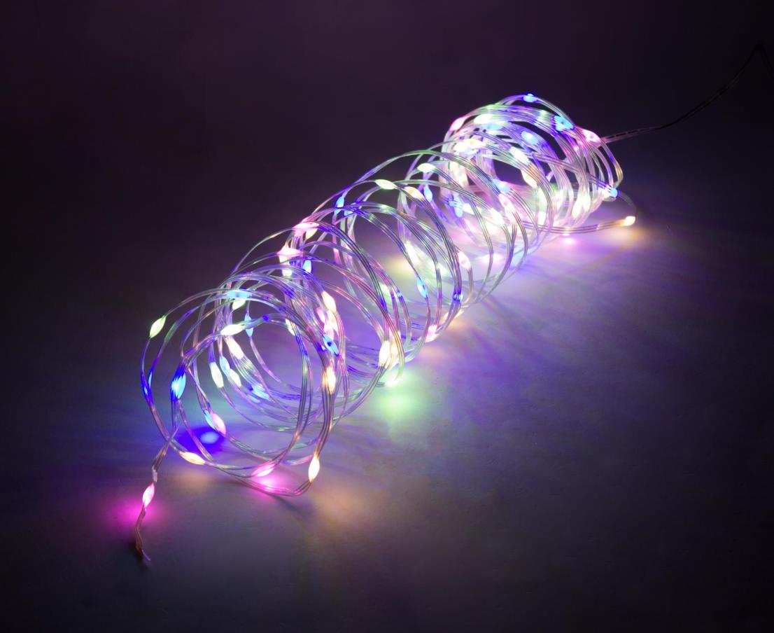 Tuyeau lumineux déco 100 LED 13 m IP44