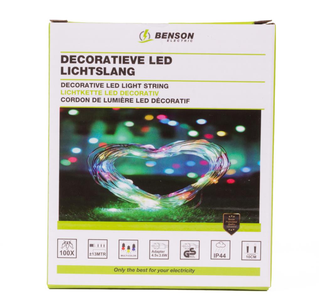 Tuyeau lumineux déco 100 LED 13 m IP44