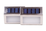 LED wandlamp solar RVS 1.2V 400 mAh 2 dlg