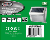 LED wandlamp solar RVS 1.2V 400 mAh 2 dlg