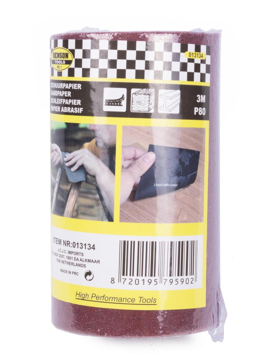 Schleifpapier auf Rolle 3 m P80