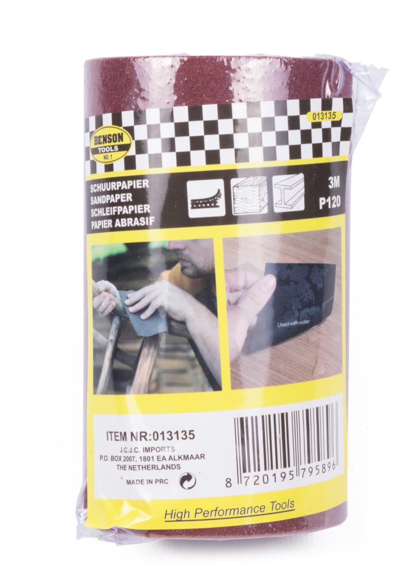 Schleifpapier auf Rolle 3 m P120
