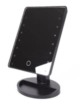 Miroir make-up 16 LED dimmable noir