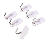 Hook adhesive removable 6 pcs 2,1 x 3 cm