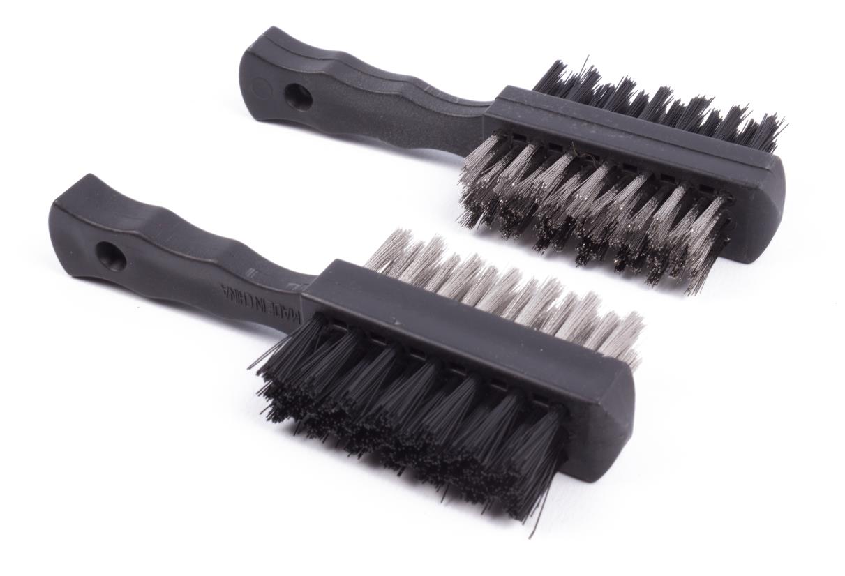 Borstel set 2 dlg staal/ nylon
