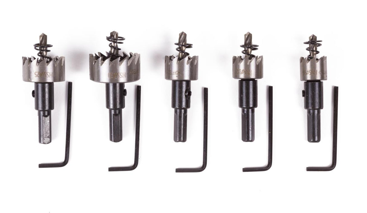 Hole saw set HSS 10 pcs 16-30 mm profi