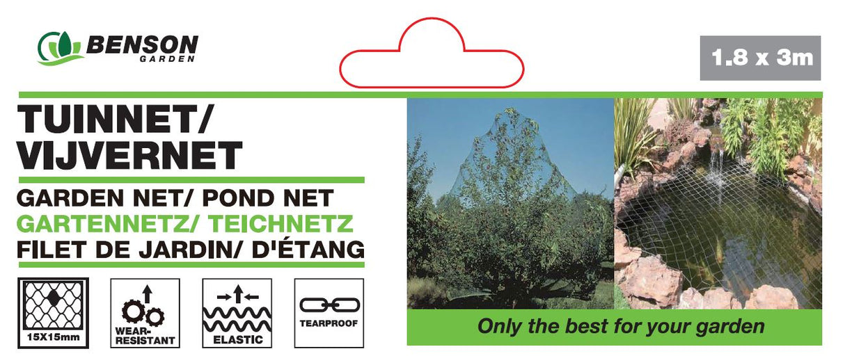 Garden net/ pond net 1.8 x 3 m white