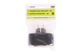 Steckdosenadapter 2-fach + SK (horizontal) schwarz