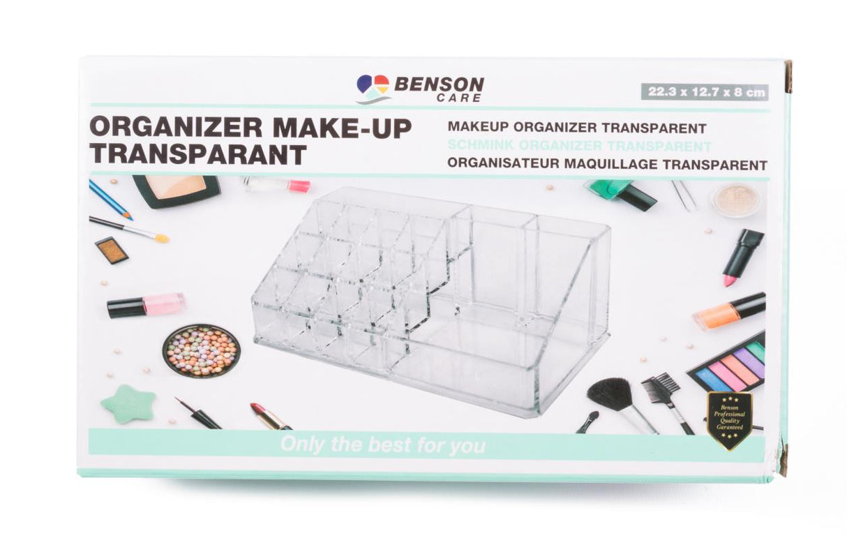 Makeup organizer transparent
