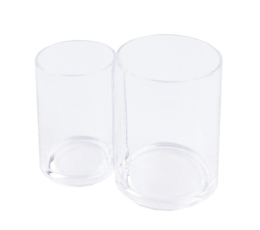 Makeup brushes organizer transparent