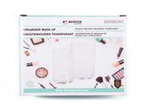 Makeup brushes organizer transparent
