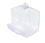 Cotton swabs organizer transparent