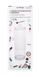 Cotton pads organizer transparent