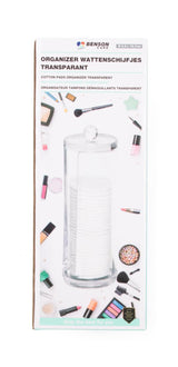 Cotton pads organizer transparent