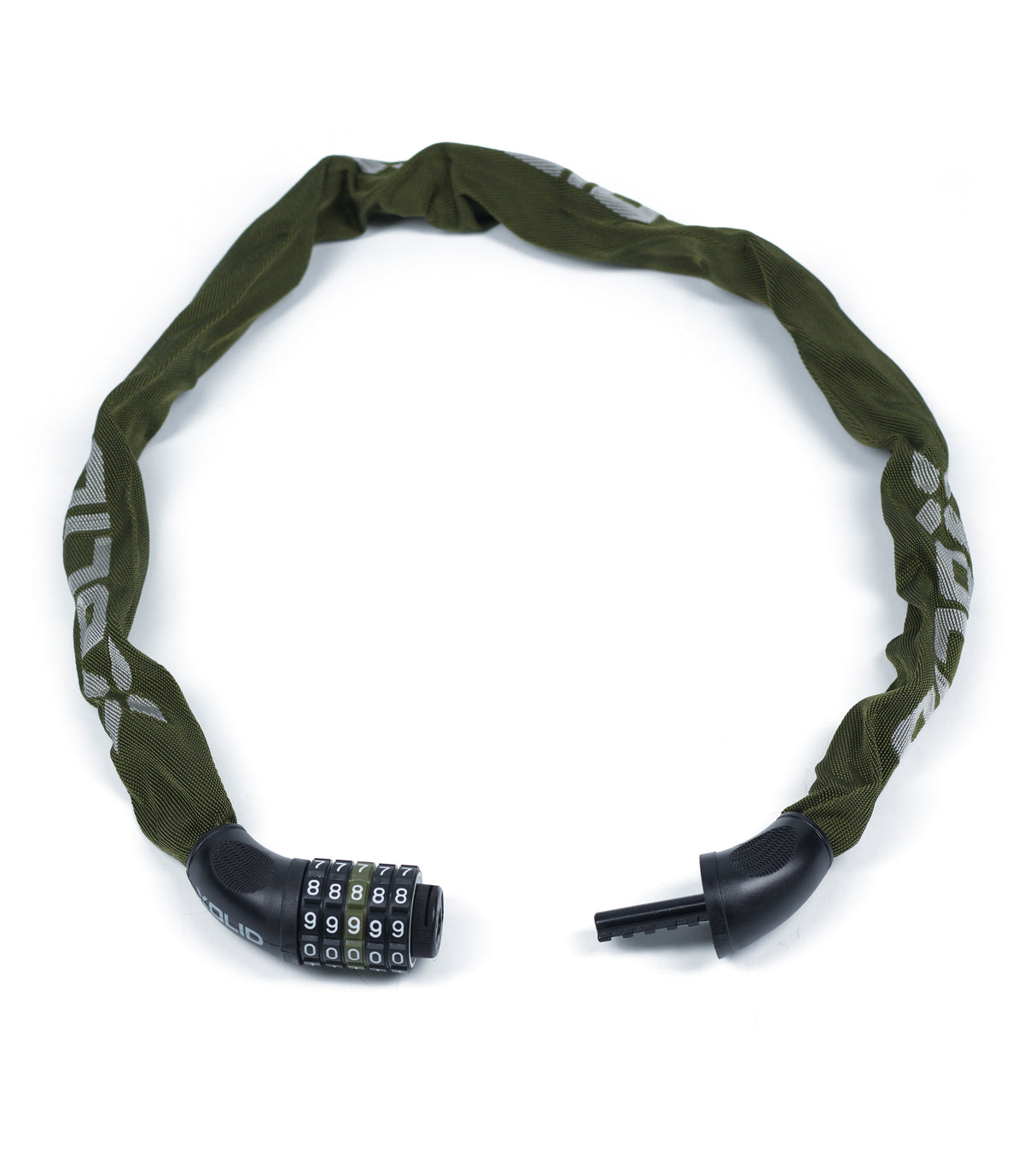 Xolid chain combination lock 6 x 900 mm army green