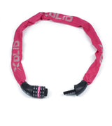 Xolid chain combination lock 6 x 900 mm pink
