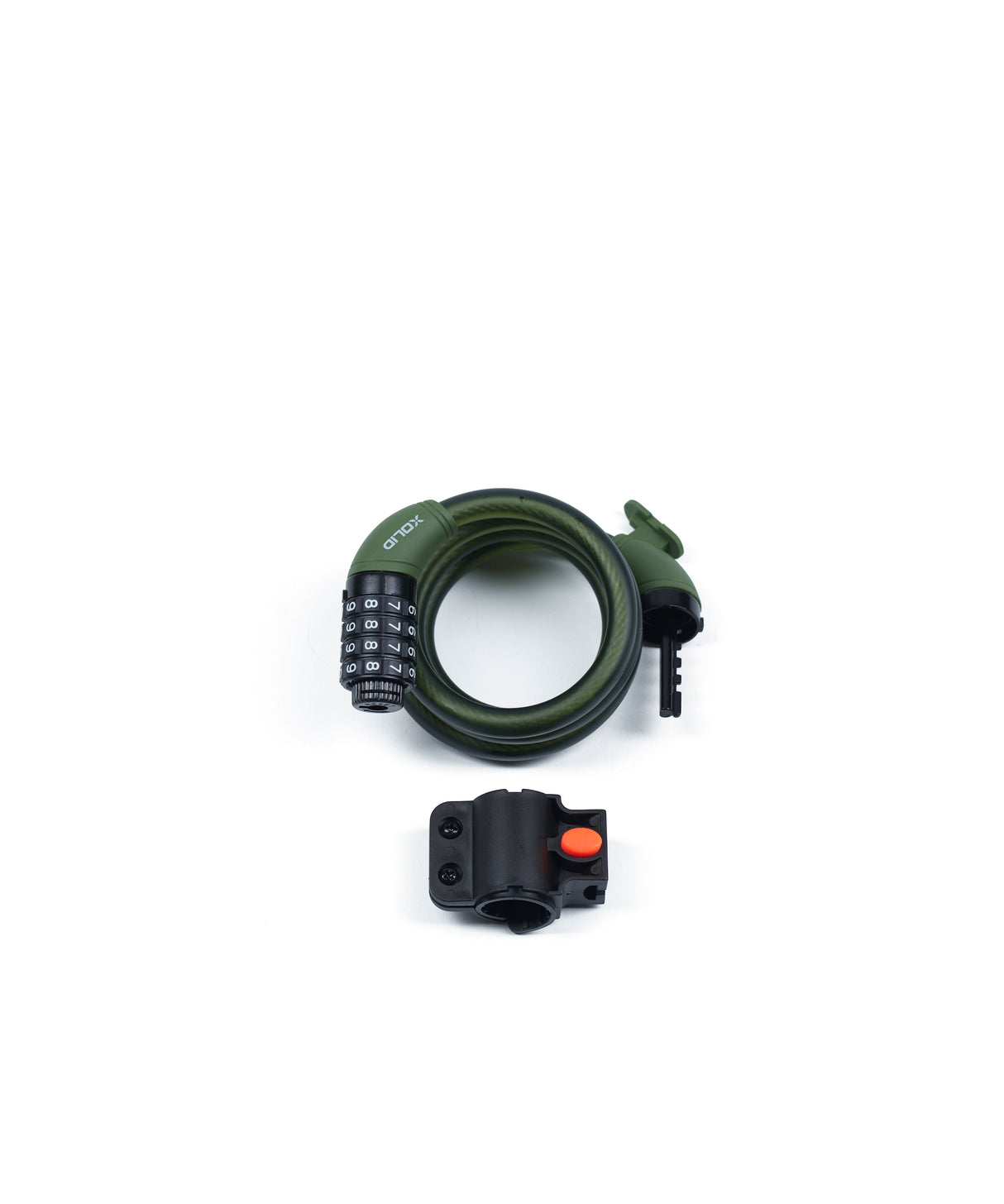 Serrure à combinaison de câble Xolid 12 x 1200 mm vert armée