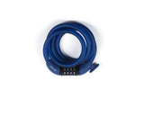 Xolid cable combination lock 12 x 1200 mm marine blue