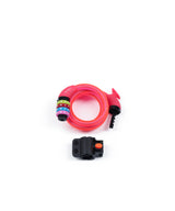 Xolid cable combination lock 12 x 1200 mm pink