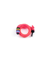 Xolid cable combination lock 12 x 1200 mm pink