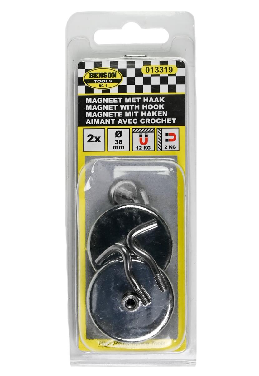 Magneet met haak 2 dlg