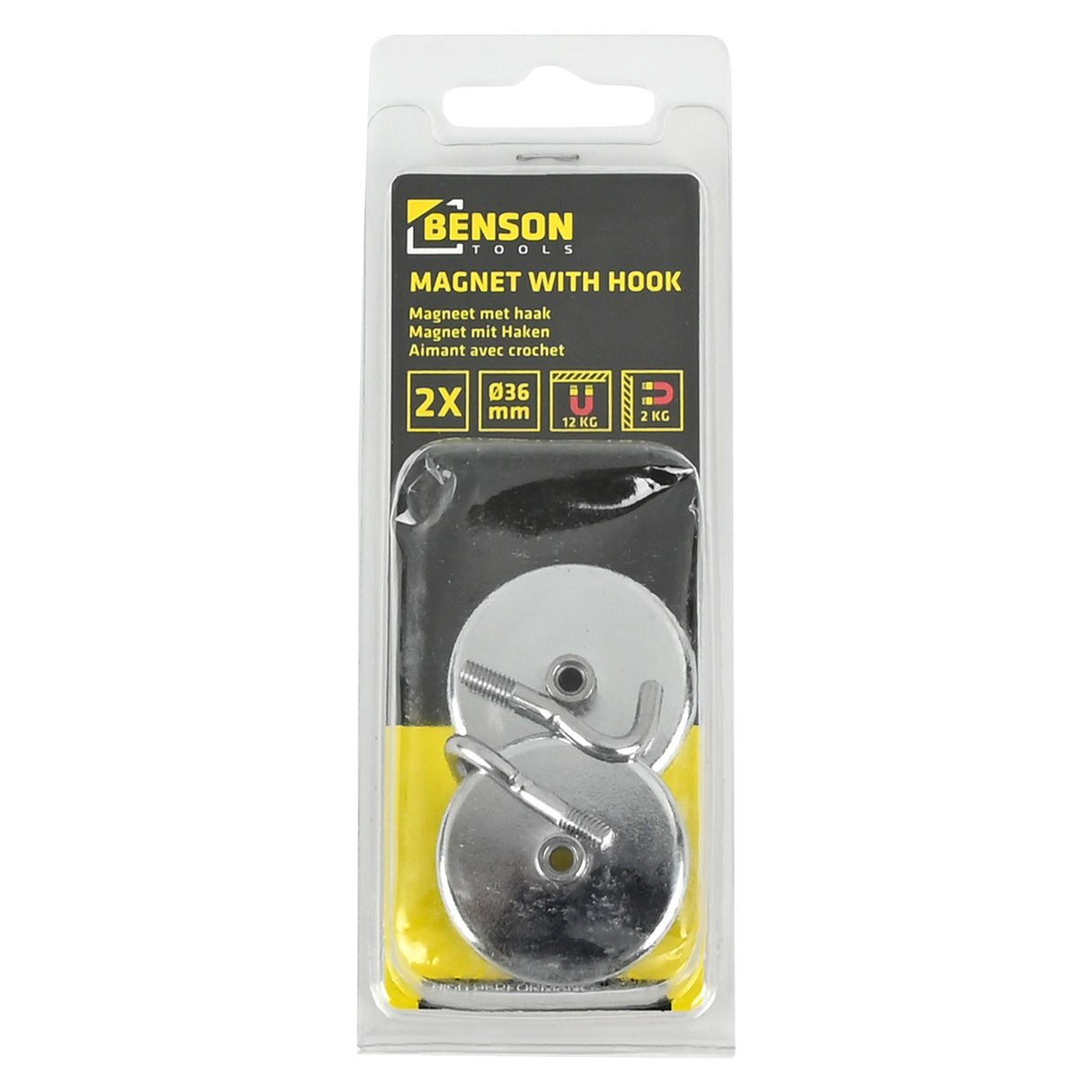 Magnet mit Haken 2-tlg