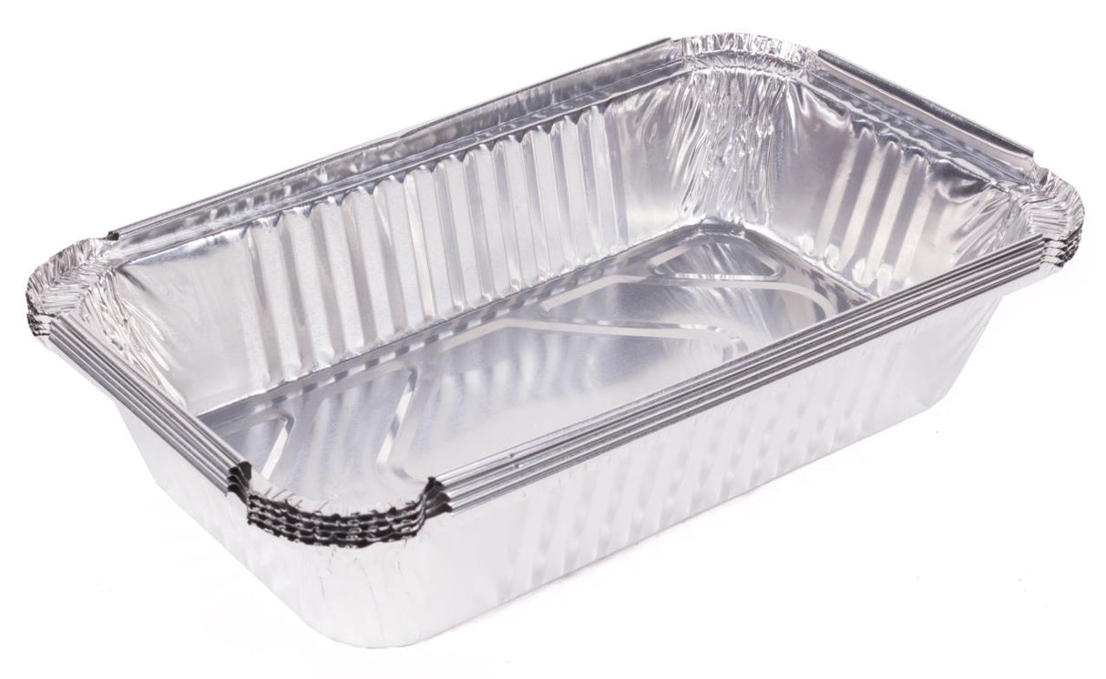 Grill/ BBQ trays alu 5 pcs 25 x 14 x 5,5 cm
