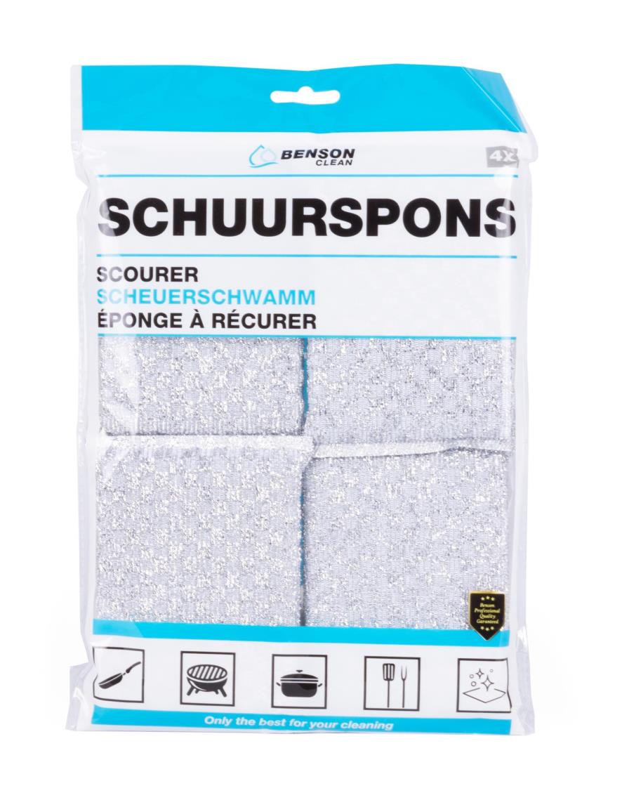 Éponge à récurer 4 pcs