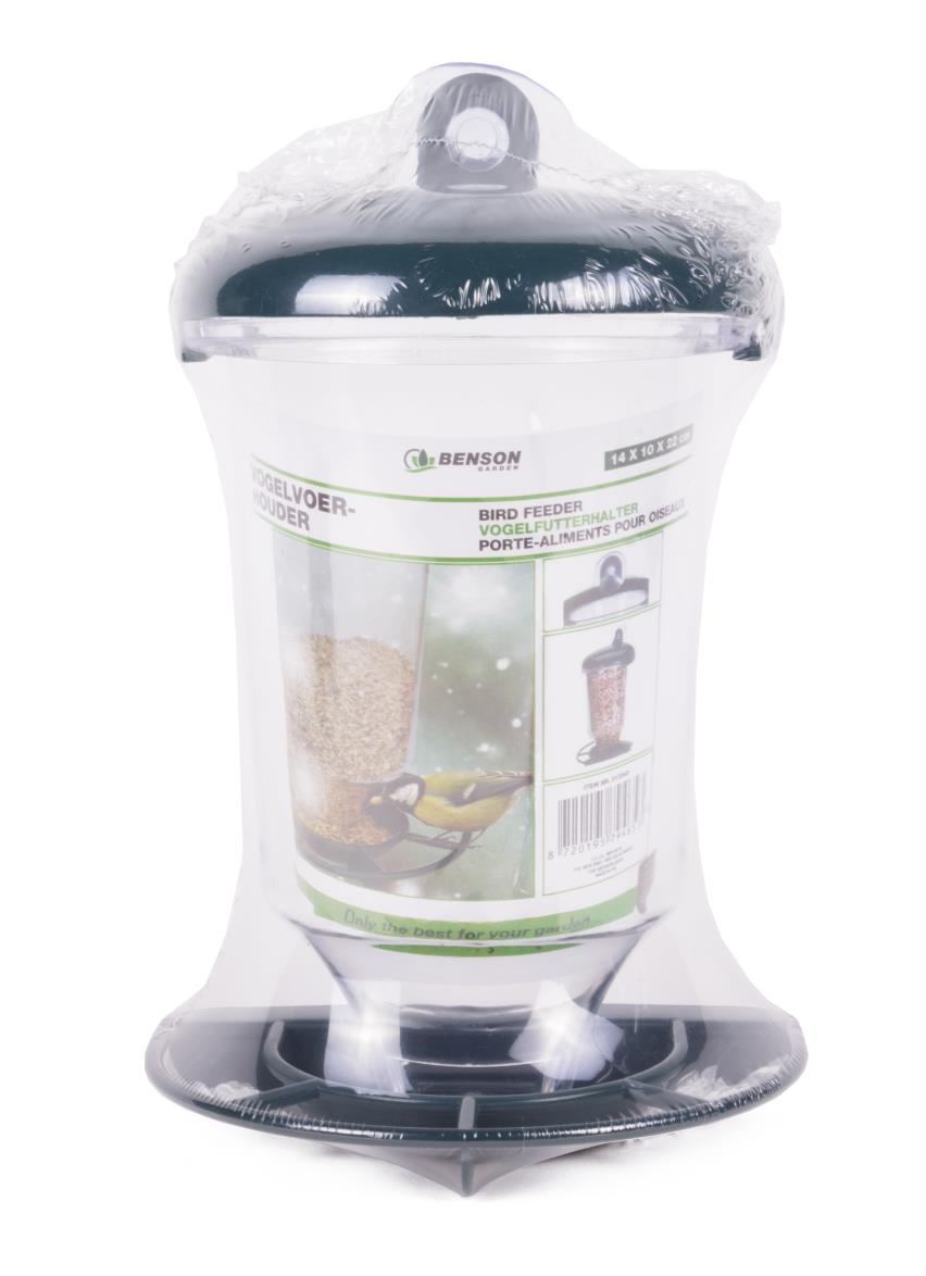 Porte-aliments pour oiseaux avec ventouse 14 x 10.5 x 22.5 cm