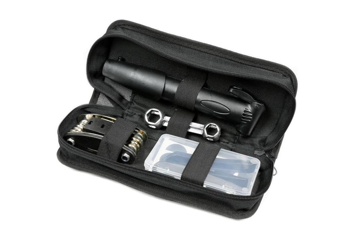 Bicycle repair set in bag