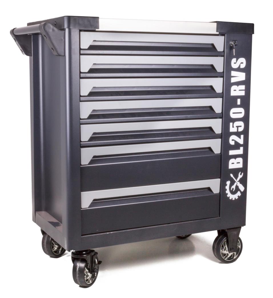 Tool trolley 7 drawers 250 pcs