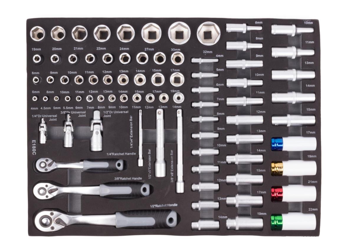 Tool trolley 7 drawers 250 pcs