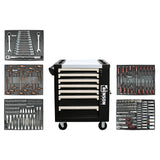 Tool trolley 7 drawers 250 pcs