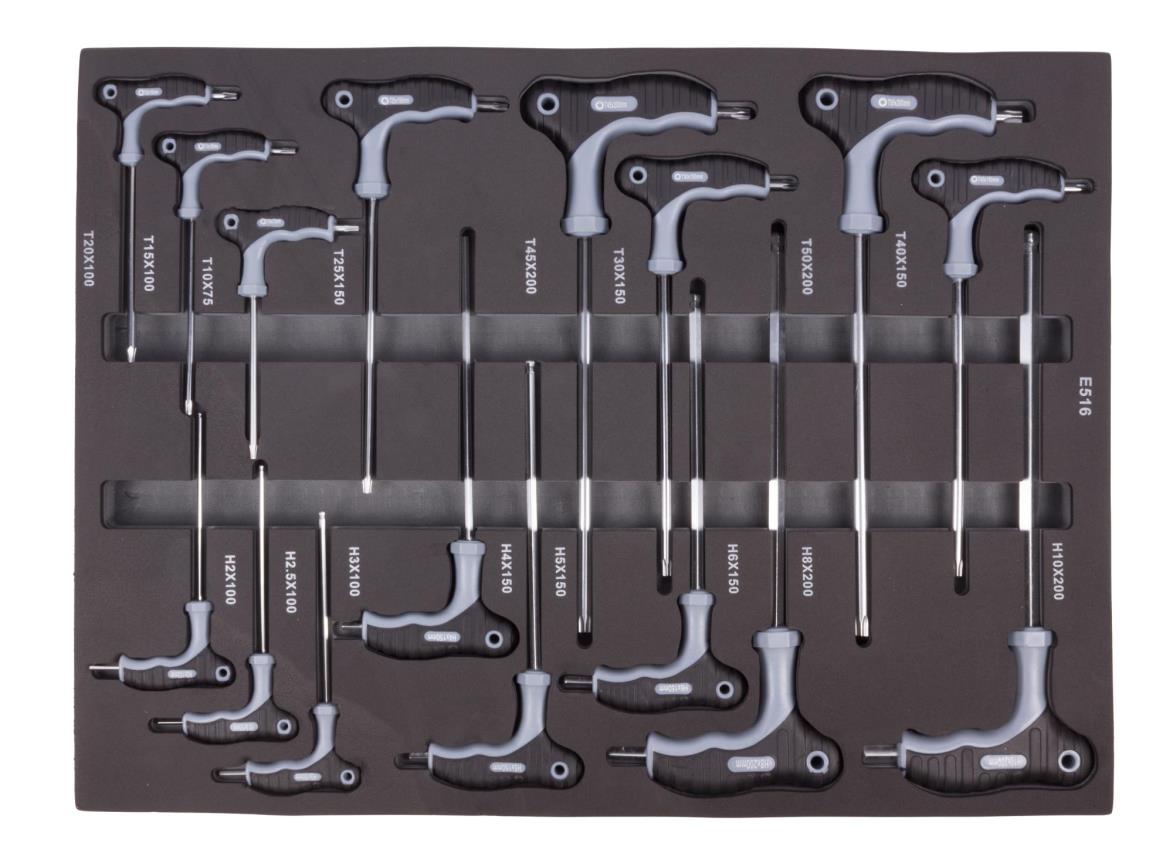 Tool trolley 7 drawers 250 pcs