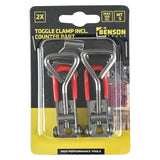 Toggle clamp including counter part size S 2 pcs