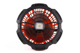 Ventilator met LED lamp 2-in-1 oplaadbaar