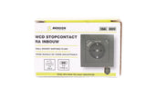 Stopcontact RA inbouw met USB-A/C zwart
