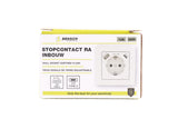 Stopcontact RA inbouw met USB-A/C wit