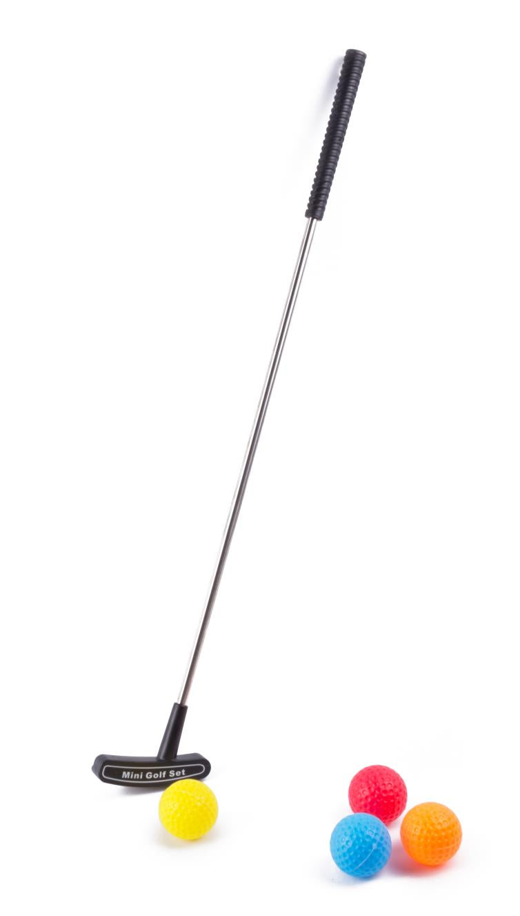 Golfset putter + 4 ballen