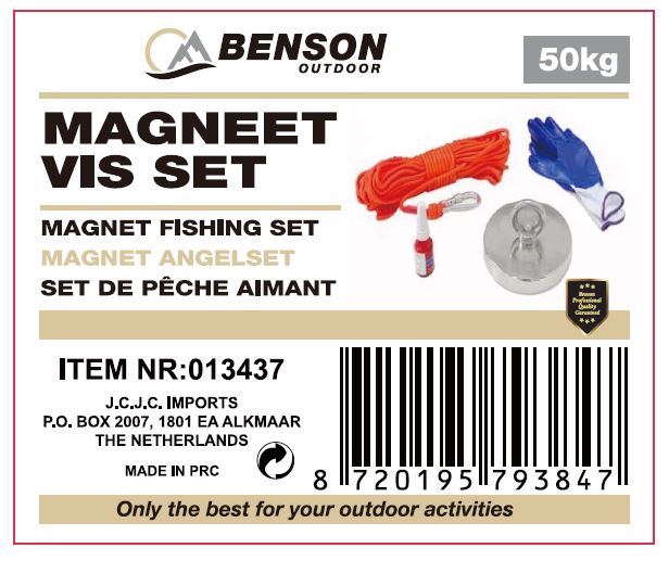 Magneet vis set 50 kg