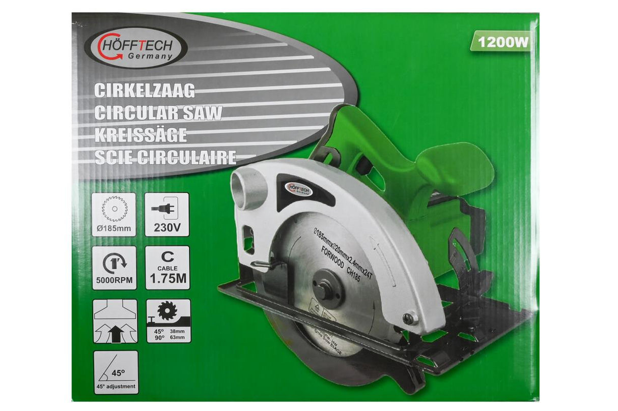Cirkelzaag 1200W ø185 mm