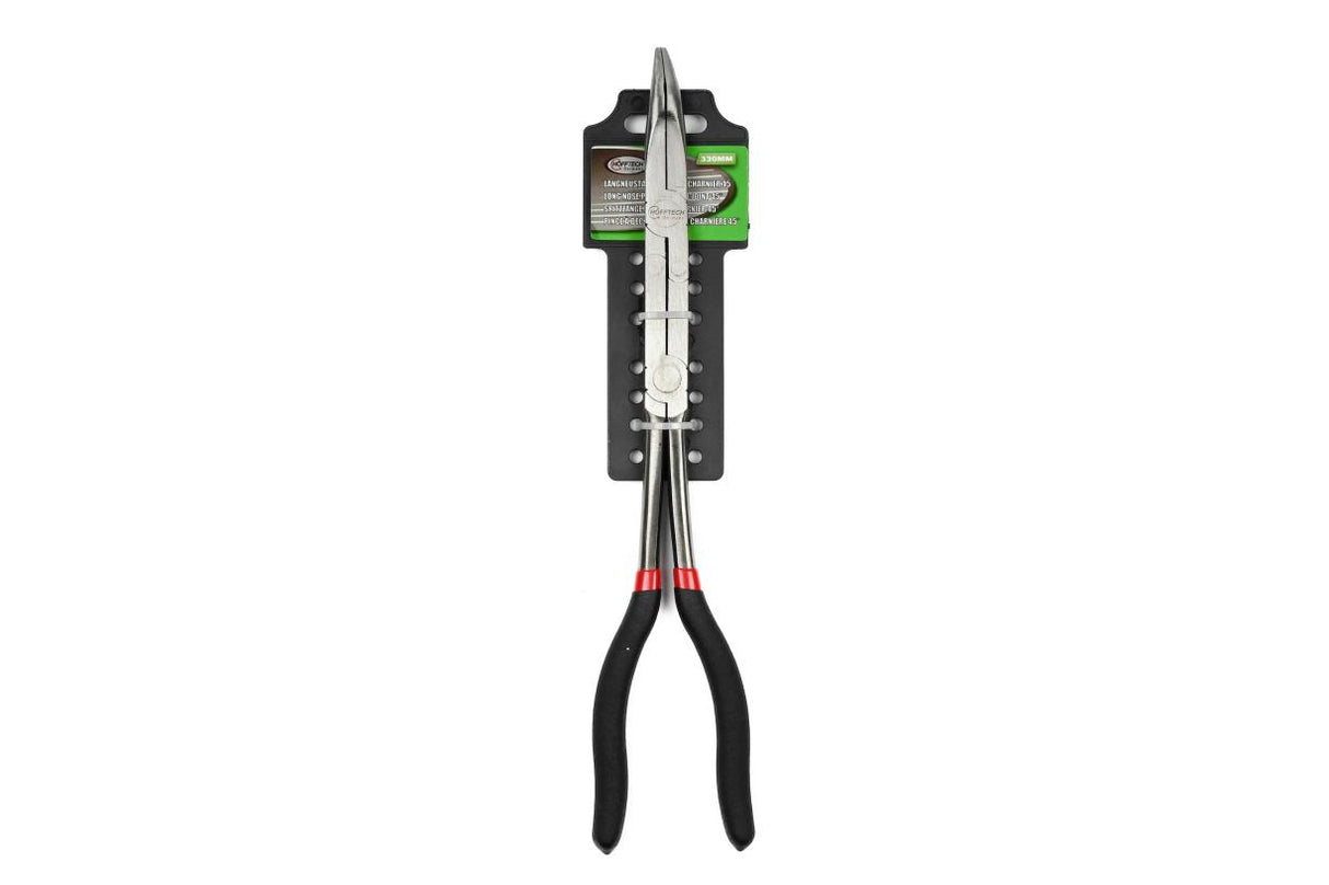 Long nose pliers double joint 45° 330 mm 13"