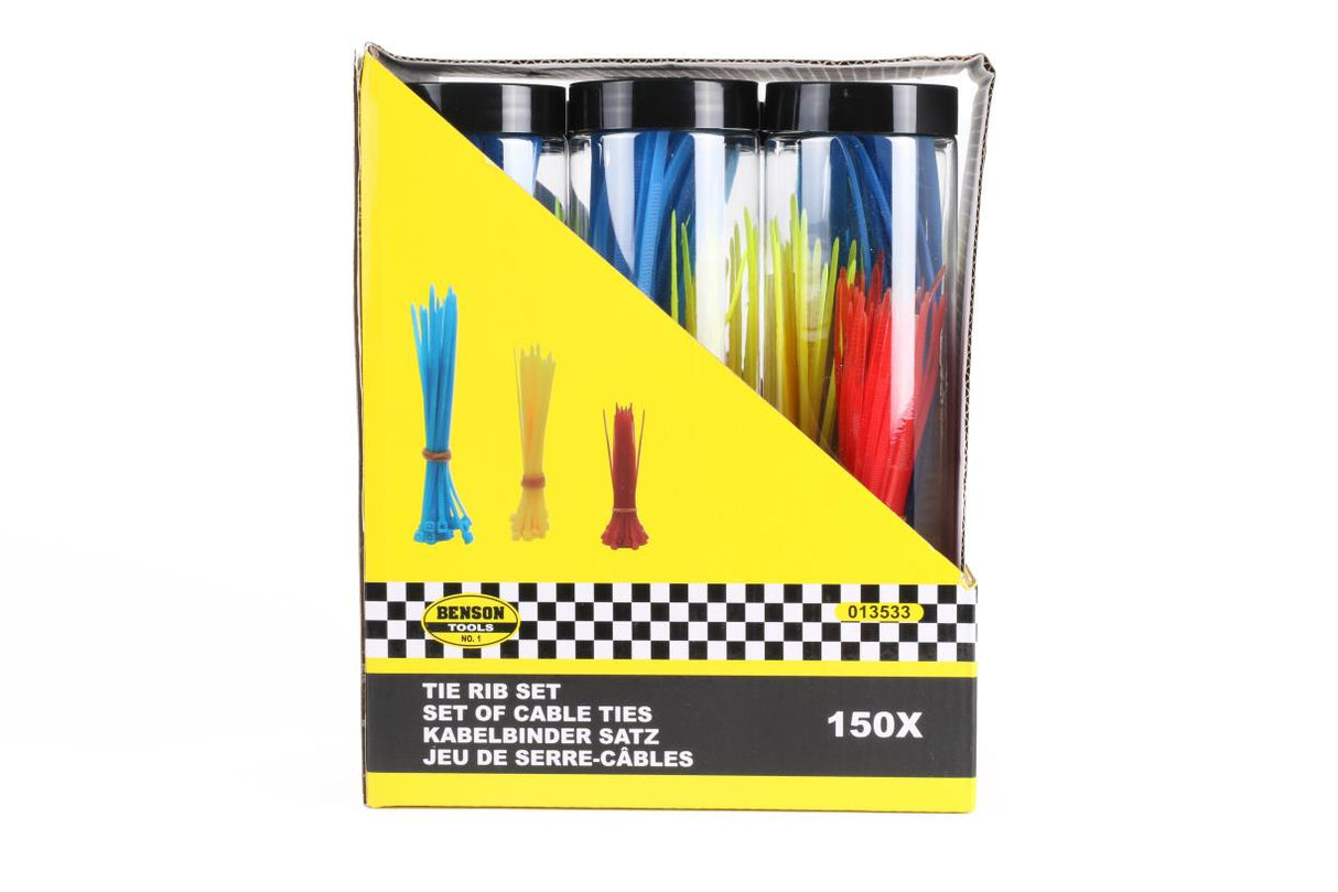 Kabelbinders 150 dlg mix