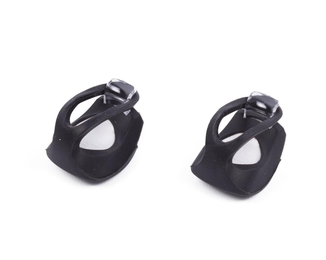 Lumière vélo LED 2 pcs silicone noir
