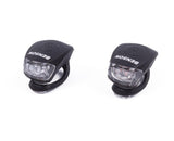 Lumière vélo LED 2 pcs silicone noir