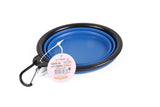 Pet bowl foldable 13 cm blue