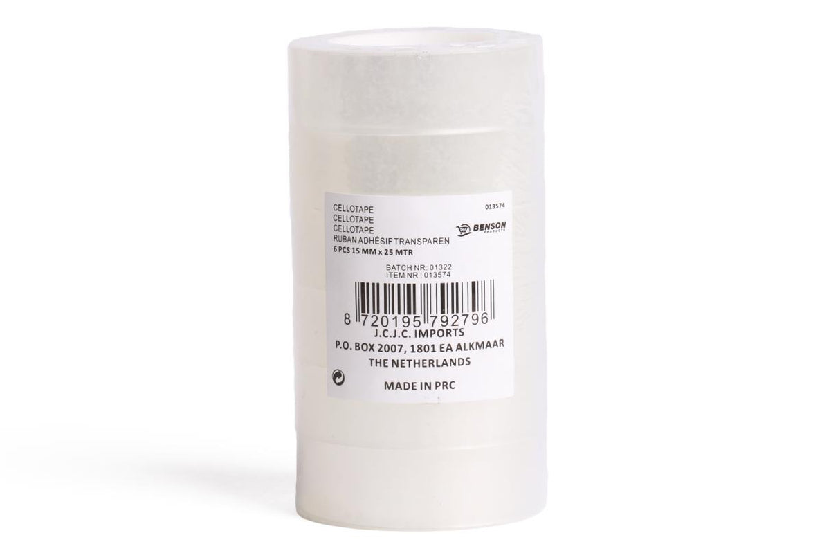 Cellotape 6 pcs 15 mm x 25 m