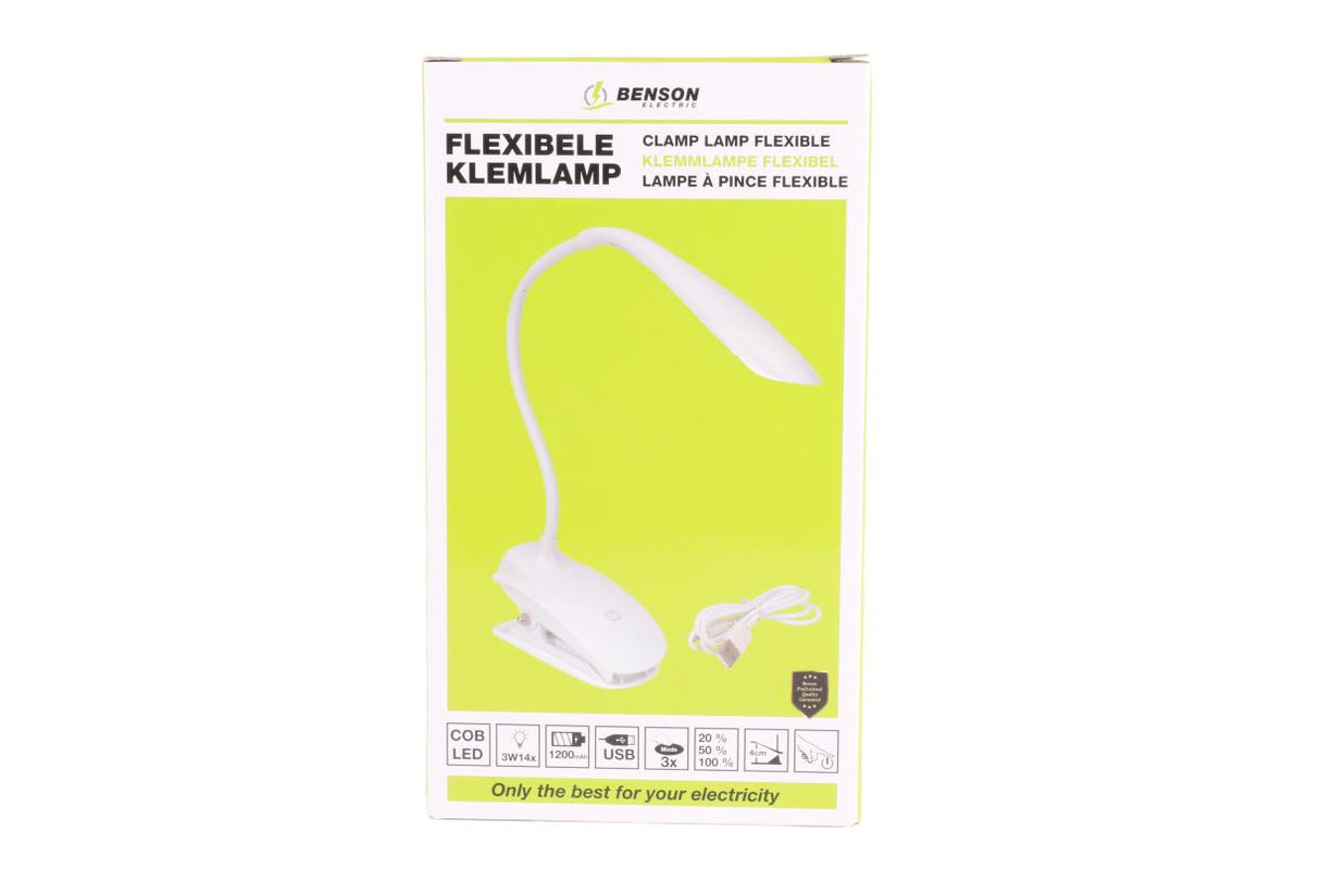 LED-Klemmleuchte flexibel dimmbar