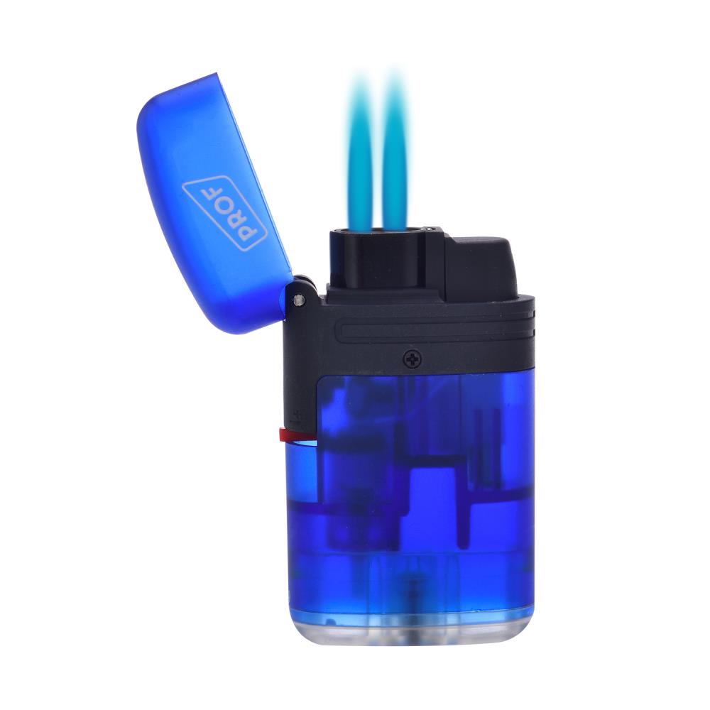 Feuerzeug storm double jetflame translucent