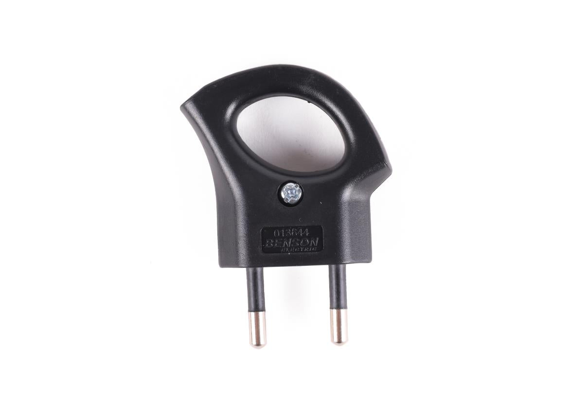 Stecker P mit Ring schwarz